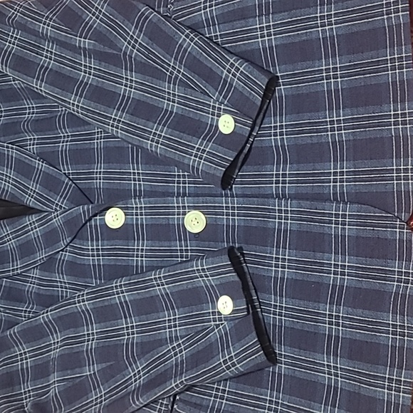 JH Collectibles vintage 90s Plaid Unisex blue Jacket Blazer preppy size 8 - Picture 8 of 9